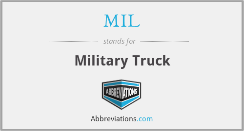 MIL - Military Truck
