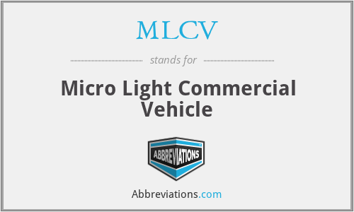 MLCV - Micro Light Commercial Vehicle
