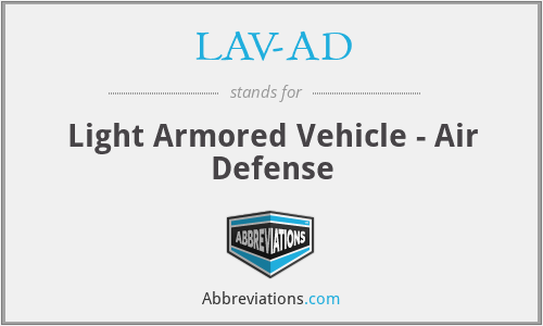 LAV-AD - Light Armored Vehicle - Air Defense