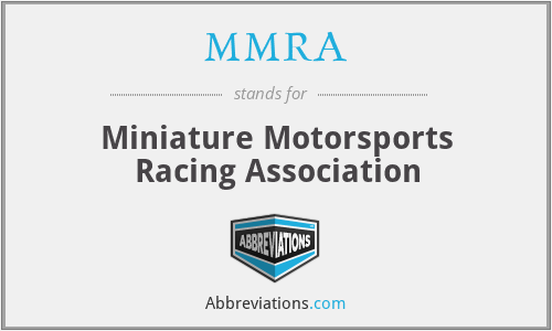 MMRA - Miniature Motorsports Racing Association