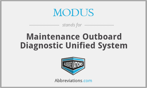 MODUS - Maintenance Outboard Diagnostic Unified System
