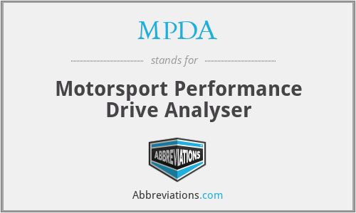 MPDA - Motorsport Performance Drive Analyser