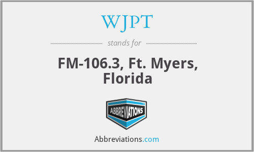 WJPT - FM-106.3, Ft. Myers, Florida