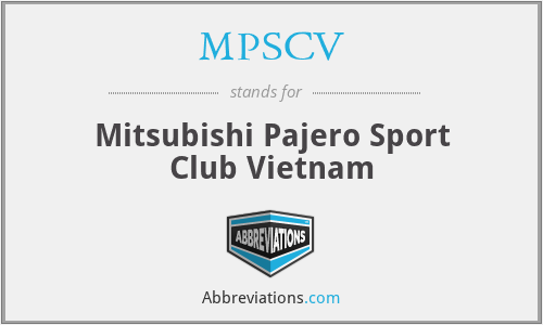 MPSCV - Mitsubishi Pajero Sport Club Vietnam
