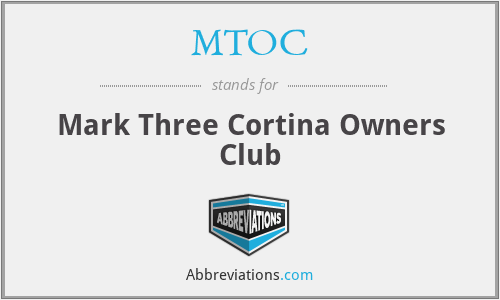 MTOC - Mark Three Cortina Owners Club