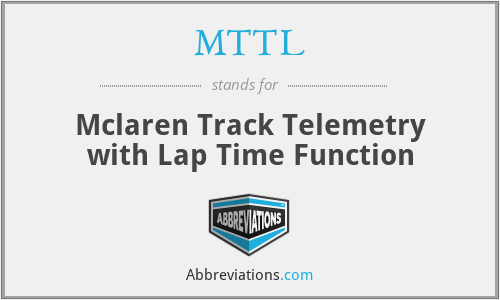 MTTL - Mclaren Track Telemetry with Lap Time Function