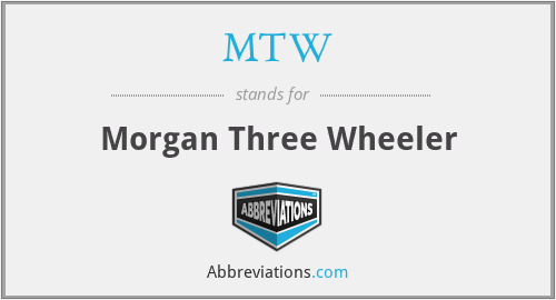 MTW - Morgan Three Wheeler