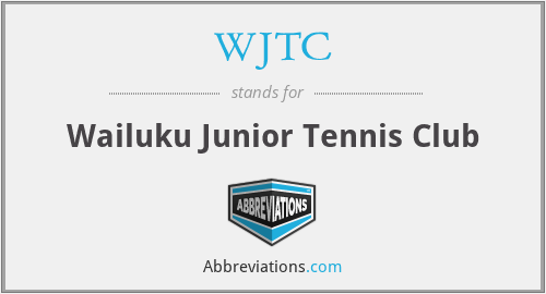 WJTC - Wailuku Junior Tennis Club