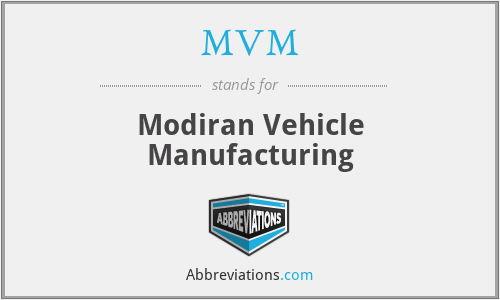 MVM - Modiran Vehicle Manufacturing