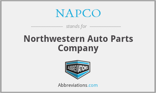 NAPCO - Northwestern Auto Parts Company