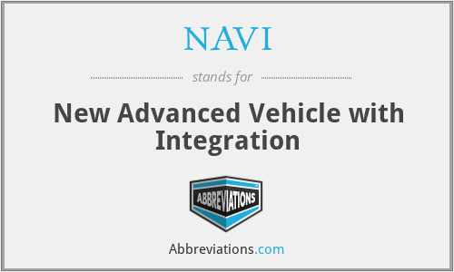 NAVI - New Advanced Vehicle with Integration