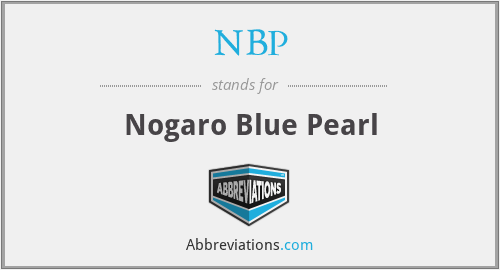 NBP - Nogaro Blue Pearl
