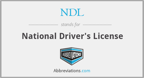 NDL - National Driver's License