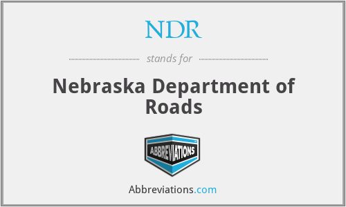 NDR - Nebraska Department of Roads