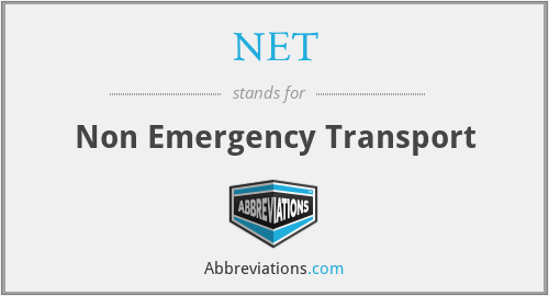 NET - Non Emergency Transport