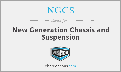 NGCS - New Generation Chassis and Suspension