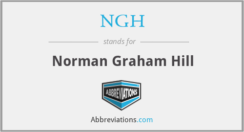 NGH - Norman Graham Hill