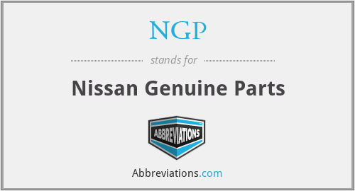NGP - Nissan Genuine Parts