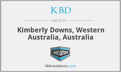 KBD - Kimberly Downs, Western Australia, Australia