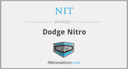 NIT - Dodge Nitro