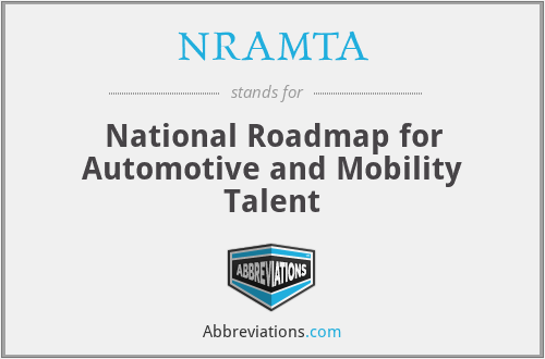 NRAMTA - National Roadmap for Automotive and Mobility Talent