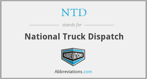 NTD - National Truck Dispatch