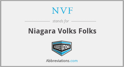 NVF - Niagara Volks Folks