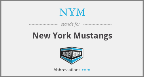 NYM - New York Mustangs