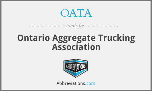 OATA - Ontario Aggregate Trucking Association