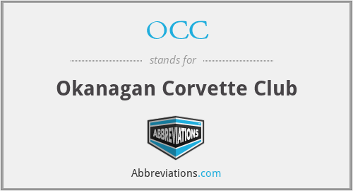 OCC - Okanagan Corvette Club