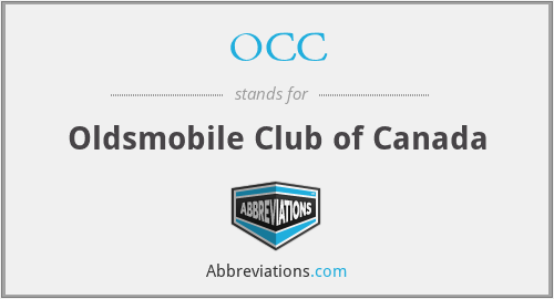 OCC - Oldsmobile Club of Canada