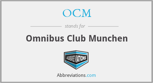 OCM - Omnibus Club Munchen