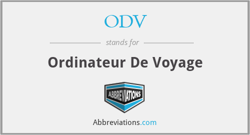 ODV - Ordinateur De Voyage