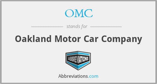 OMC - Oakland Motor Car Company