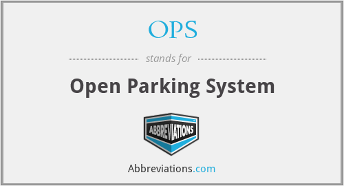 OPS - Open Parking System