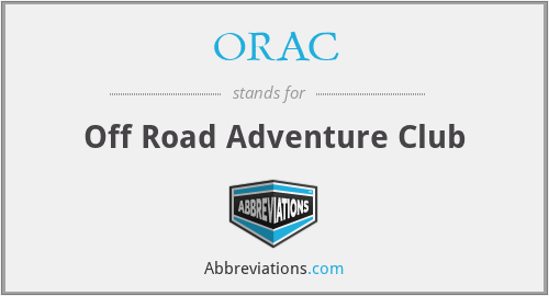 ORAC - Off Road Adventure Club