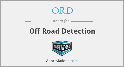 ORD - Off Road Detection