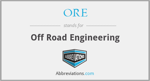 ORE - Off Road Engineering