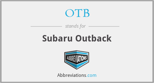 OTB - Subaru Outback
