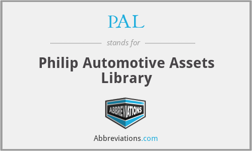PAL - Philip Automotive Assets Library