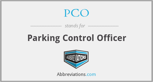 PCO - Parking Control Officer