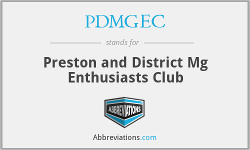 PDMGEC - Preston and District Mg Enthusiasts Club