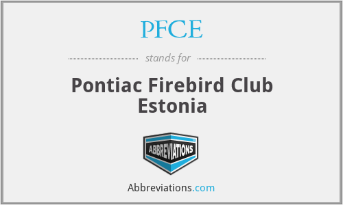 PFCE - Pontiac Firebird Club Estonia