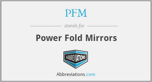PFM - Power Fold Mirrors