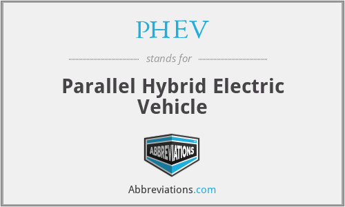 PHEV - Parallel Hybrid Electric Vehicle
