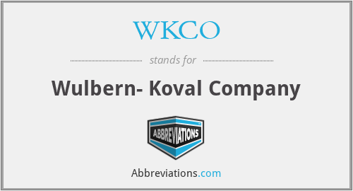 WKCO - Wulbern- Koval Company
