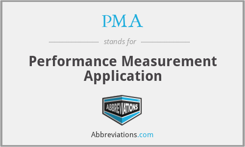 PMA - Performance Measurement Application