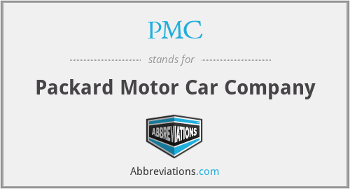 PMC - Packard Motor Car Company