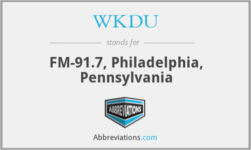 WKDU - FM-91.7, Philadelphia, Pennsylvania