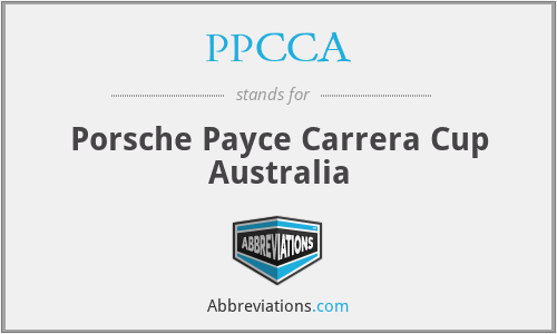 PPCCA - Porsche Payce Carrera Cup Australia